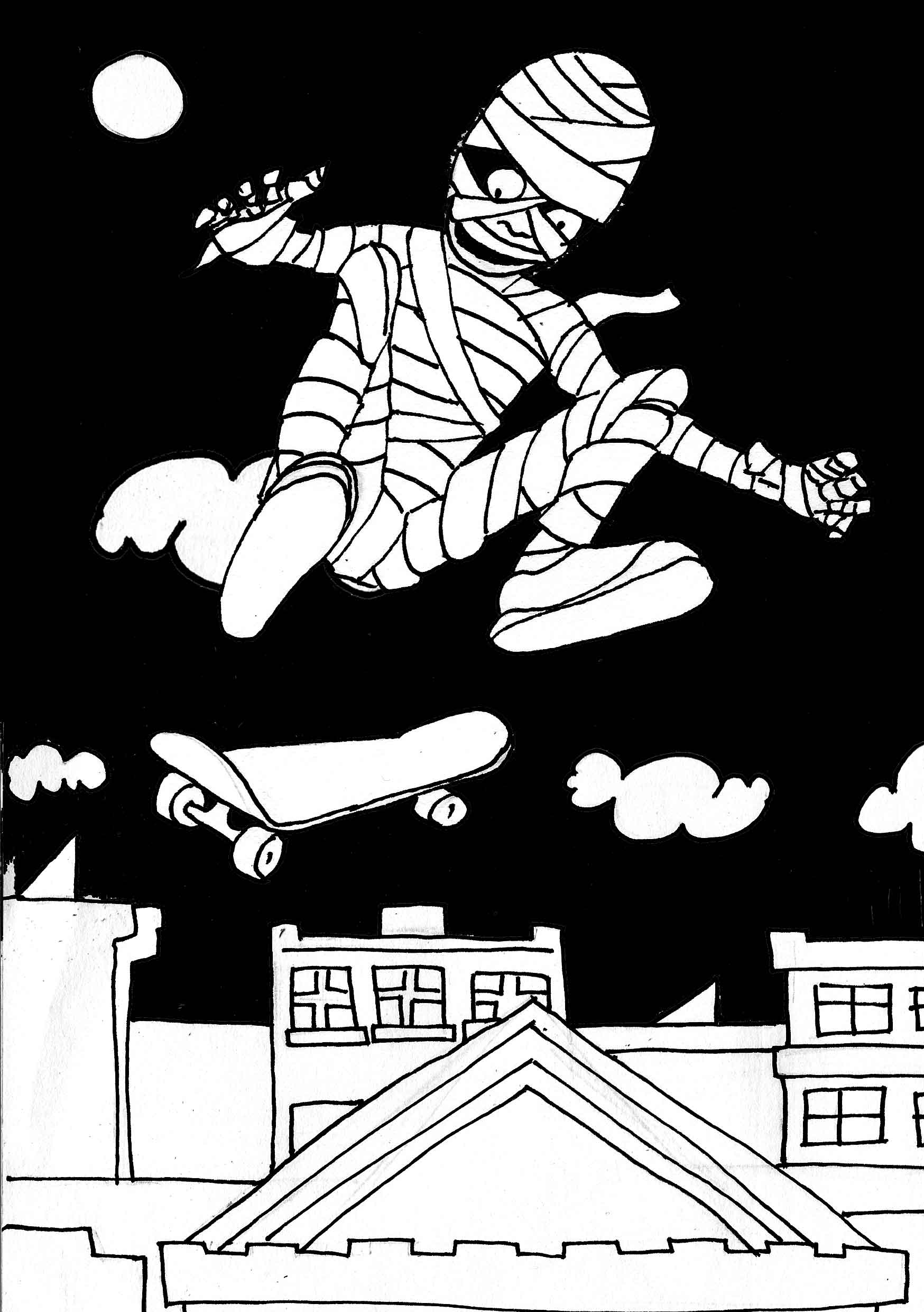 Muskater rooftop jump